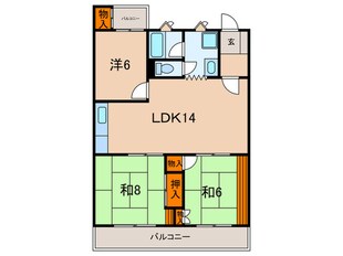 第２ビラ摩耶の物件間取画像